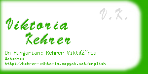 viktoria kehrer business card